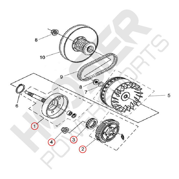 2014-2022 Sector 450 Wet Clutch Kit- 140mm (option for upgrade)